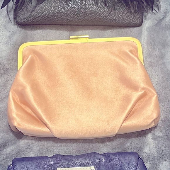 J. Crew pink satin clutch - Picture 2 of 4